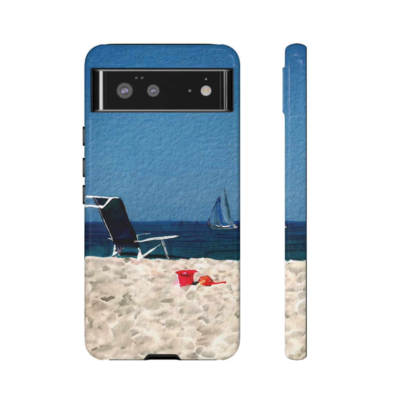 Cute Samsung Case | Cool Iphone Case | Summer Blue Beach Chair, Samsung S24, S23, S22, S21, IPhone 15 Case | Iphone 14 Case, Iphone 13 Case