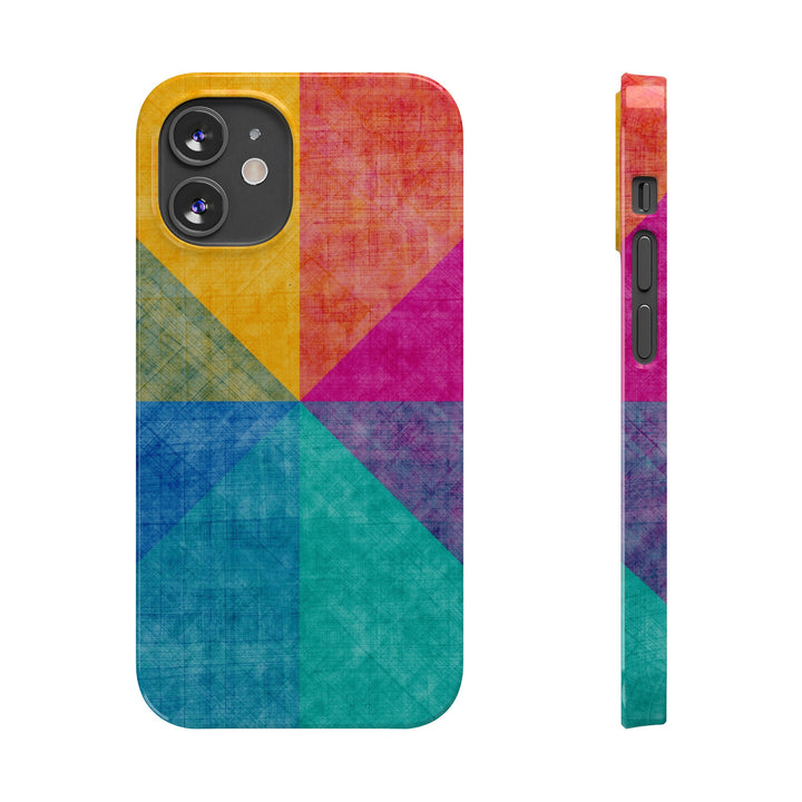 Slim Cute Phone Cases for Iphone | iPhone 15 Case | iPhone 15 Pro Max Case, Iphone 14, Iphone 14 Pro Max, Iphone 13, Abstract Colored Shapes - Studio40ParkLane