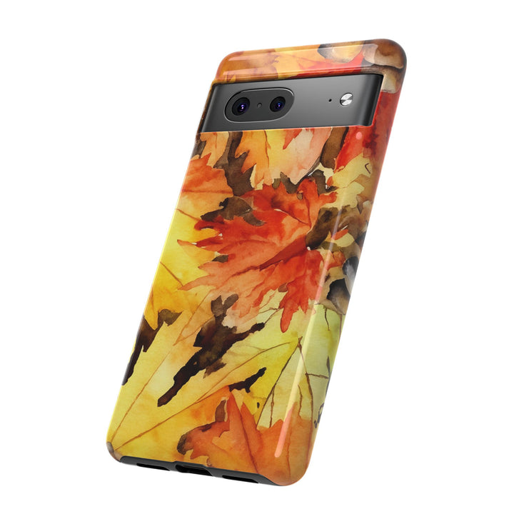 Impact Resistant, Fall Leaves, Cute Phone Cases for Samsung S24, S23, S22, S21, IPhone 15 pro Iphone 14 pro Iphone 13 IPhone 12 Iphone 11 - Studio40ParkLane