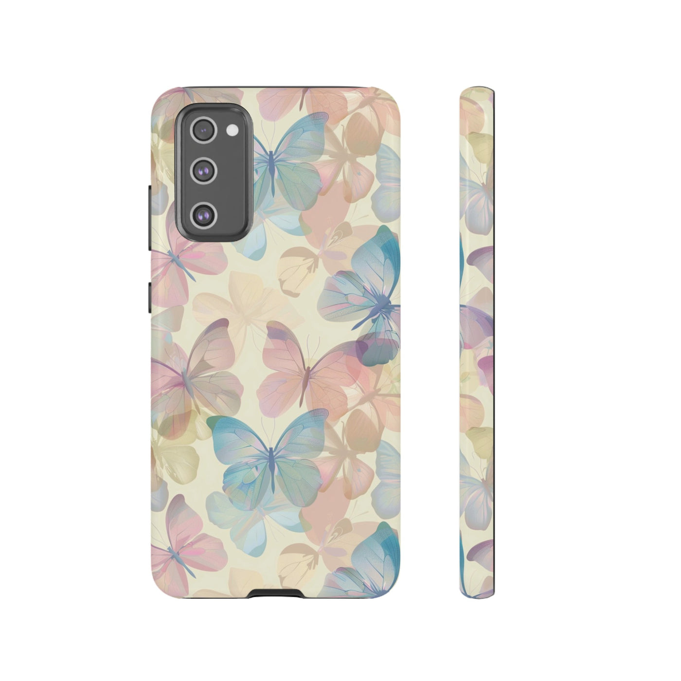 Cute Samsung Case | Cool Iphone Case | Summer Pastel Butterflies, Samsung S24, S23, S22, S21, IPhone 15 Case | Iphone 14 Case, Iphone 13 Case