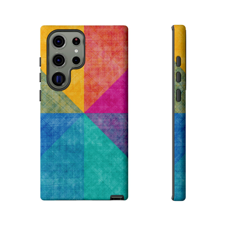 Impact Resistant, Colored Shapes, Cute Phone Cases for Samsung S24, S23, S22, S21, IPhone 15 pro Iphone 14 pro Iphone 13 IPhone 12 Iphone 11 - Studio40ParkLane