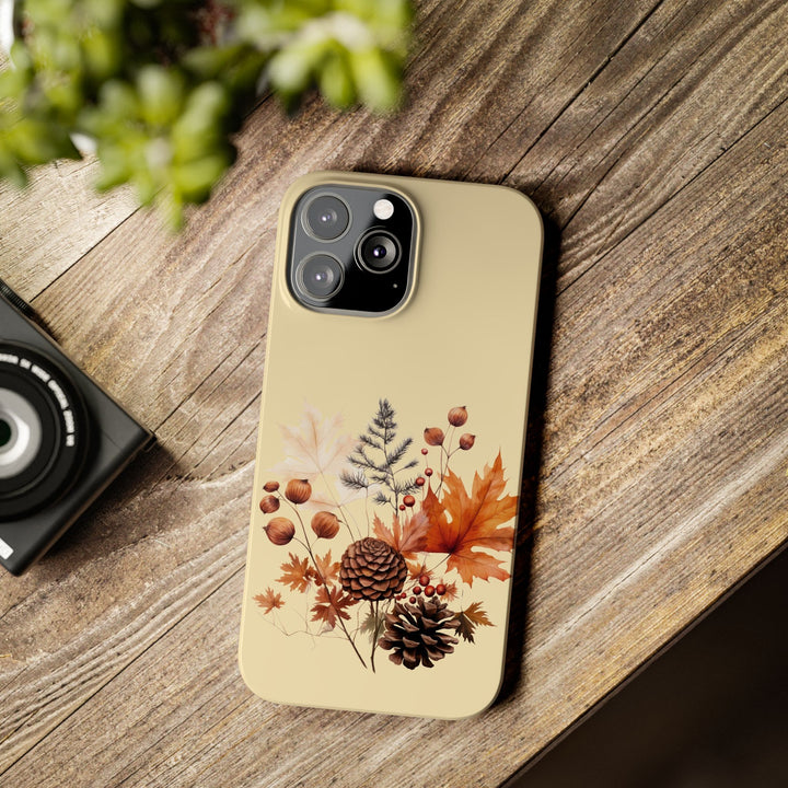 Slim Fall Leaves Foliage Cute Phone Cases for Iphone 16 | iPhone 15 Case | iPhone 15 Pro Max Case, Iphone 14, Iphone 14 Pro Max, Iphone 13, Slim Mom Dad Gift - Studio40ParkLane