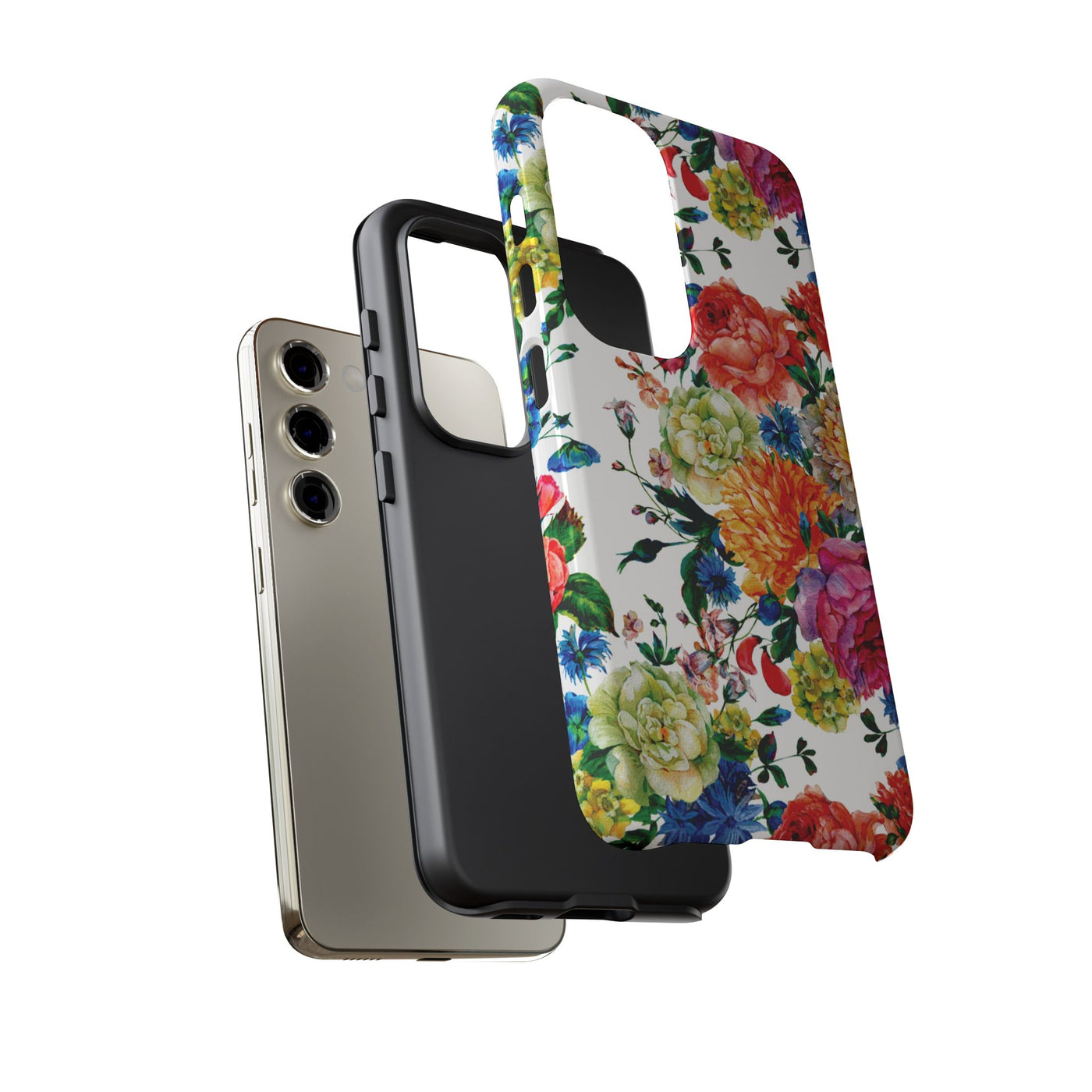 Premium Tough Spring Flowers Cute Phone Cases for Samsung S24, S23, S22, S21, S20, Plus and Ultra, Iphone 16 Pro Max,15, 14, 13, 12, 11, 10 - Studio40ParkLane