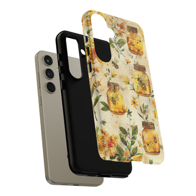 Impact Resistant, Honey Bees, Cute Phone Cases for Samsung S24, S23, S22, S21, IPhone 15 pro Iphone 14 pro Iphone 13 IPhone 12 Iphone 11