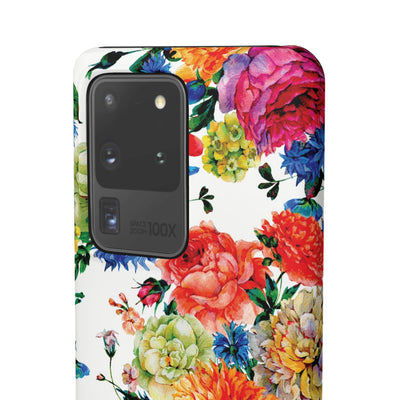 Snap Spring Flowers Cute Phone Cases for Samsung S24, S23, S22, S21, S20, Plus and Ultra, Iphone 16 Pro Max, Iphone 15, 14, 13, 12, 11, 10 - Studio40ParkLane