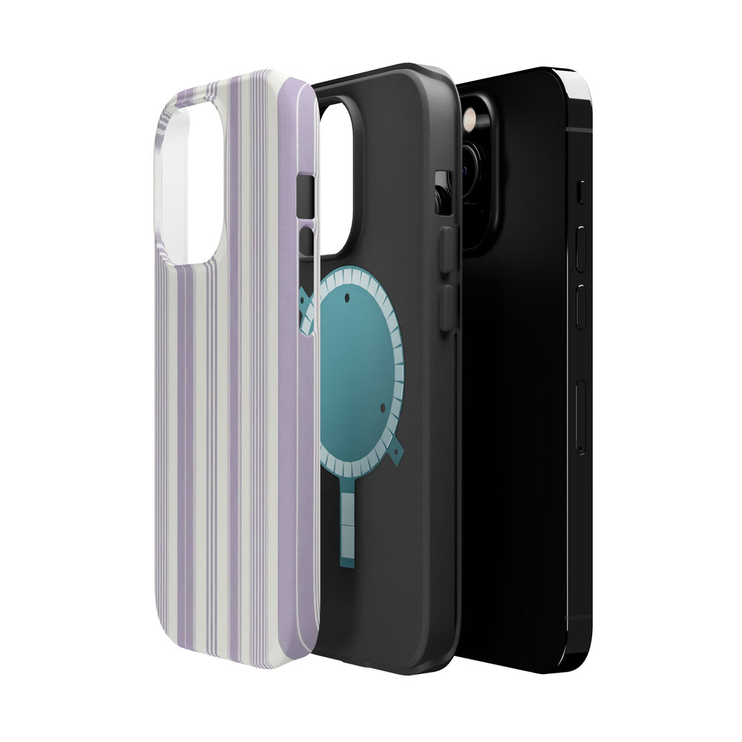 MagSafe Cute Phone Case, Coastal Striped Phone Case for iPhone 17 16 15 14 13 12 Pro Max, Samsung S25 S24 S23 Ultra case