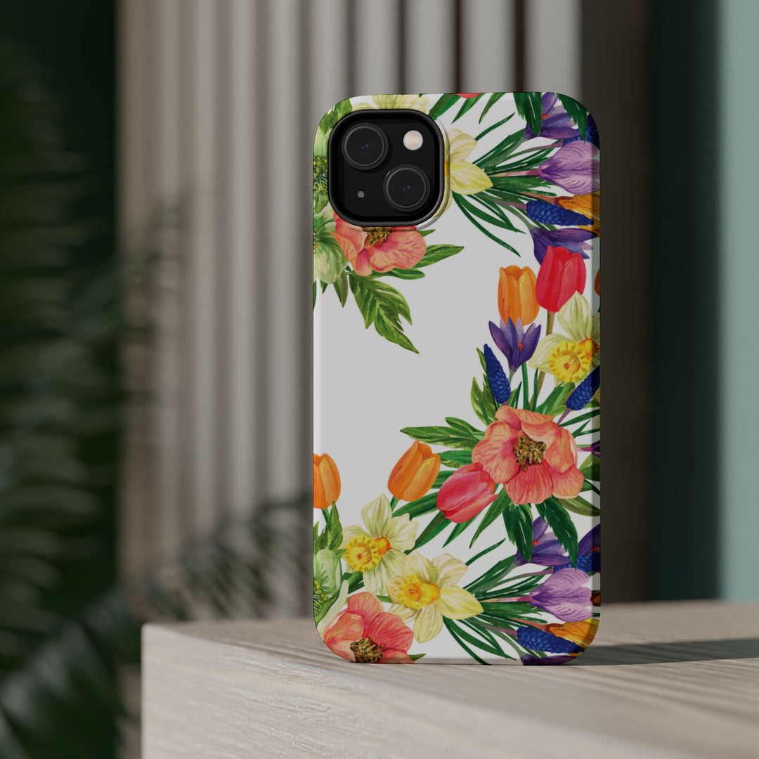 Spring Flowers Magsafe Cute Phone Case for Iphone Gift for Her, iPhone 16 Case iPhone 15 Pro Max Case, Iphone 14, Iphone 14 Pro Max, 13, 12 - Studio40ParkLane