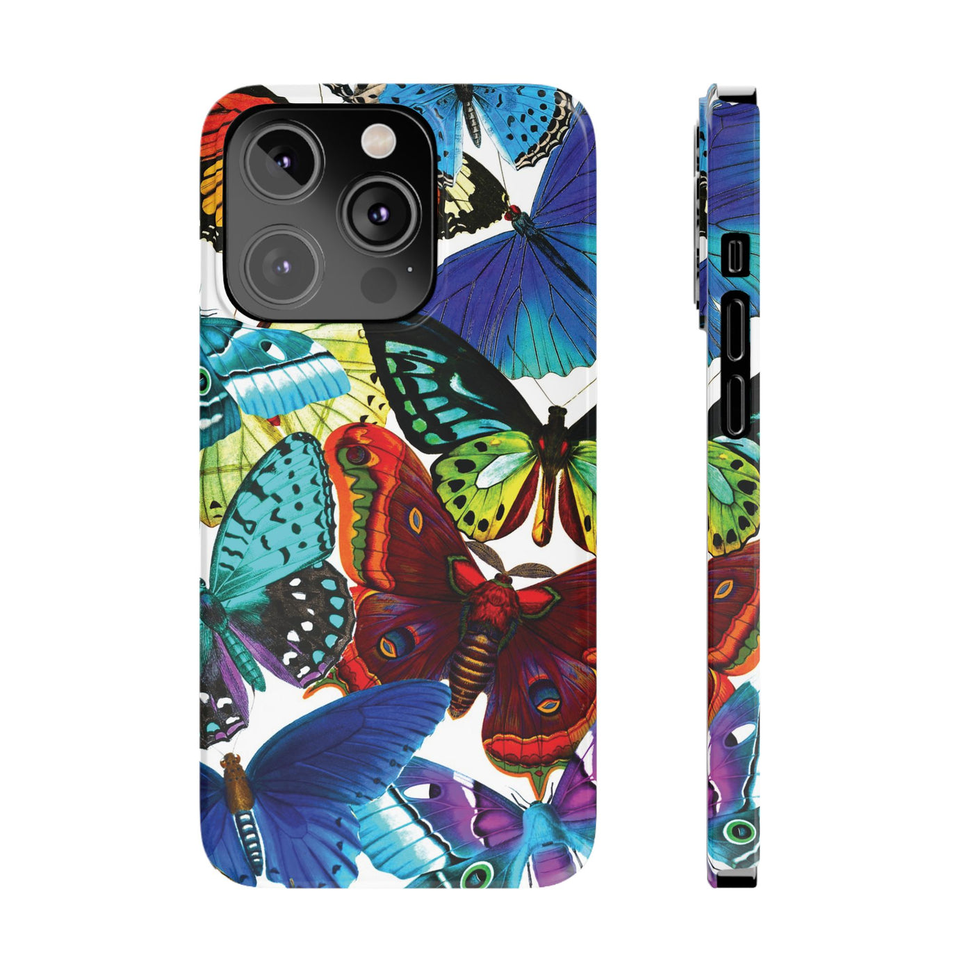 Bright Butterflies Gift for Her Cute Phone Cases for Iphone 16 Pro Max | iPhone 15 Case | iPhone 15 Pro Max Case, Iphone 14, Iphone 14 Pro Max, Iphone 13 12 11 8 7