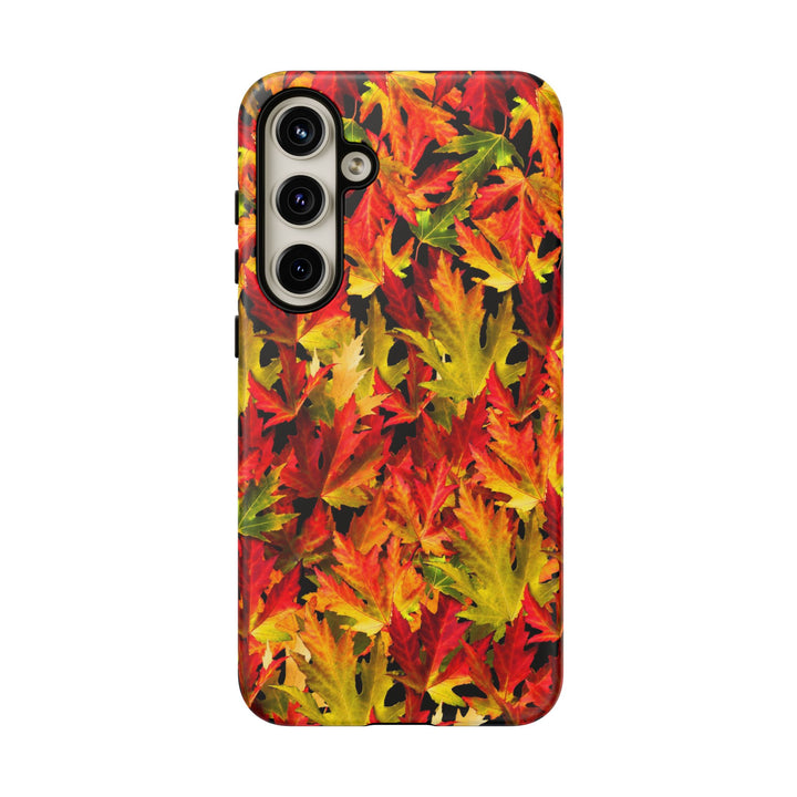 Fall Leaves Impact Resistant, Cute Phone Cases for Samsung S24, S23, S22, S21, IPhone 15 pro Iphone 14 pro Iphone 13 IPhone 12 Iphone 11 - Studio40ParkLane