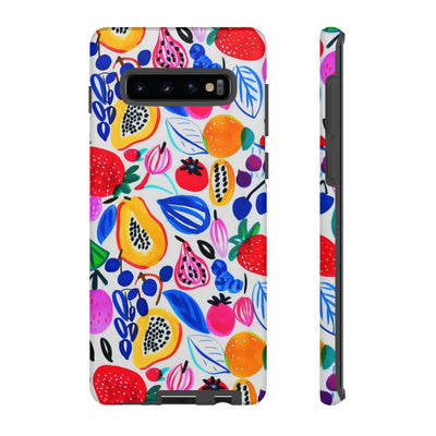 Cute Samsung Phone Case | Aesthetic Samsung Phone Case | Galaxy S23, S22, S21, S20 | Summer Fruit Cocktail, Protective Phone Case