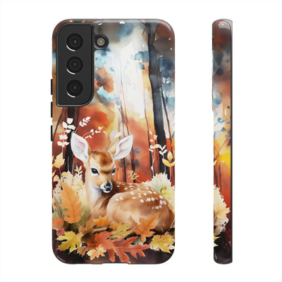 Autumn Fall Deer Forest Gift for Her Cute Phone Case for, Samsung Galaxy S24, S23, S22, S21, IPhone 16 Case | Iphone 15, Iphone 14, IPhone 13 Case