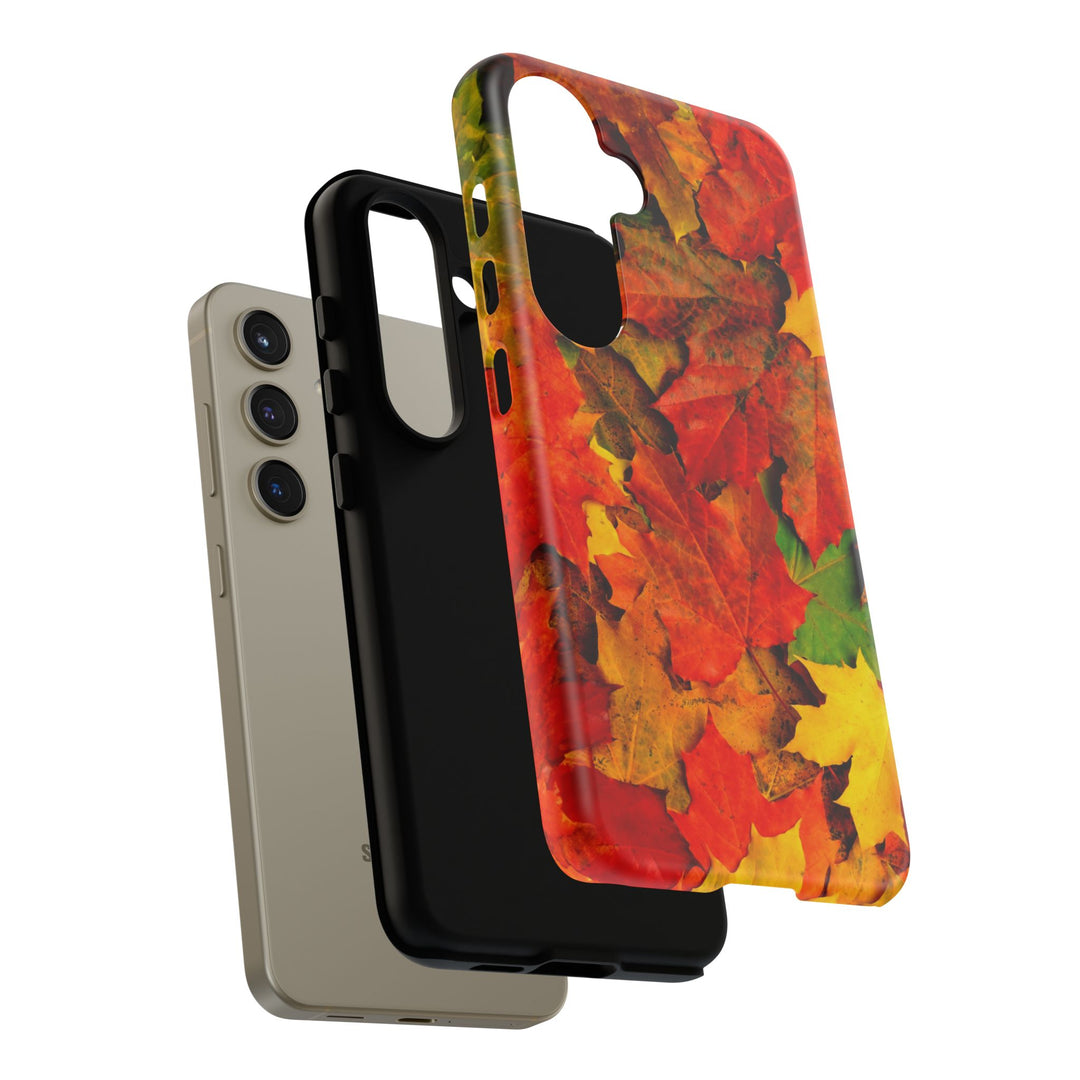 Fall Leaves Impact Resistant, Cute Phone Cases for Samsung S24, S23, S22, S21, IPhone 15 pro Iphone 14 pro Iphone 13 IPhone 12 Iphone 11 - Studio40ParkLane