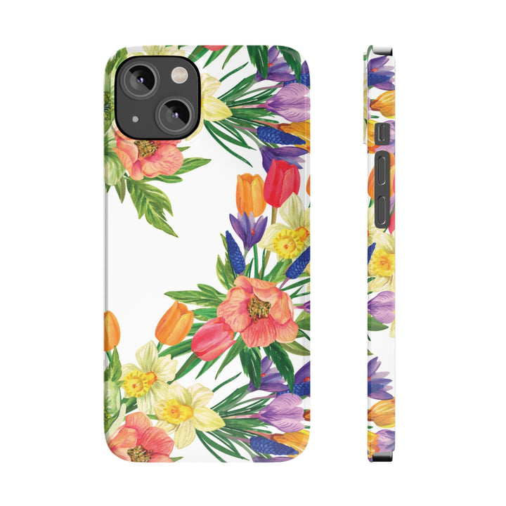 Slim Spring Flowers Gift for Her Cute Phone Cases for Iphone 16 Pro Max | iPhone 15 Case | iPhone 15 Pro Max Case, Iphone 14, 13, 12, 11, 10, 8, 7 - Studio40ParkLane
