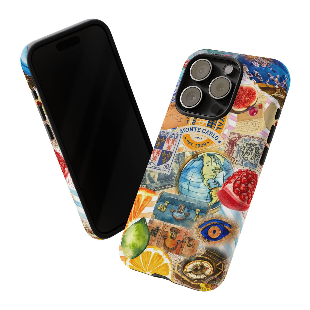 Cute European Summer Collage Phone Case, for IPhone 16 Case | Iphone 15, Iphone 14, IPhone 13 Case, 11 8 7, Samsung Galaxy S24, S23, S22, S21 Extra Protective - Studio40ParkLane