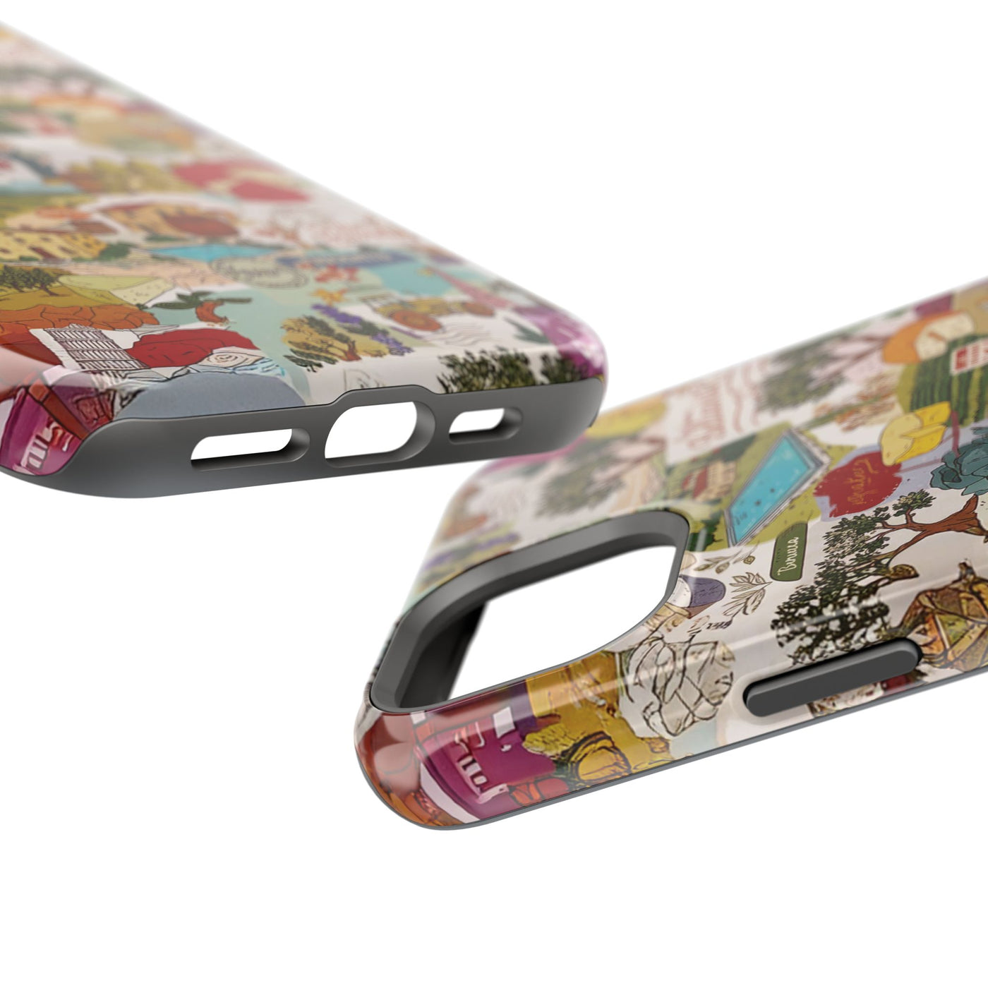 Italy Tuscany Coquette Collage Tough Magsafe Cute Phone Cases for Iphone | iPhone 17 Pro Max Case, Iphone 16, Iphone 15 14 13 12 11 10 9 - Studio40ParkLane