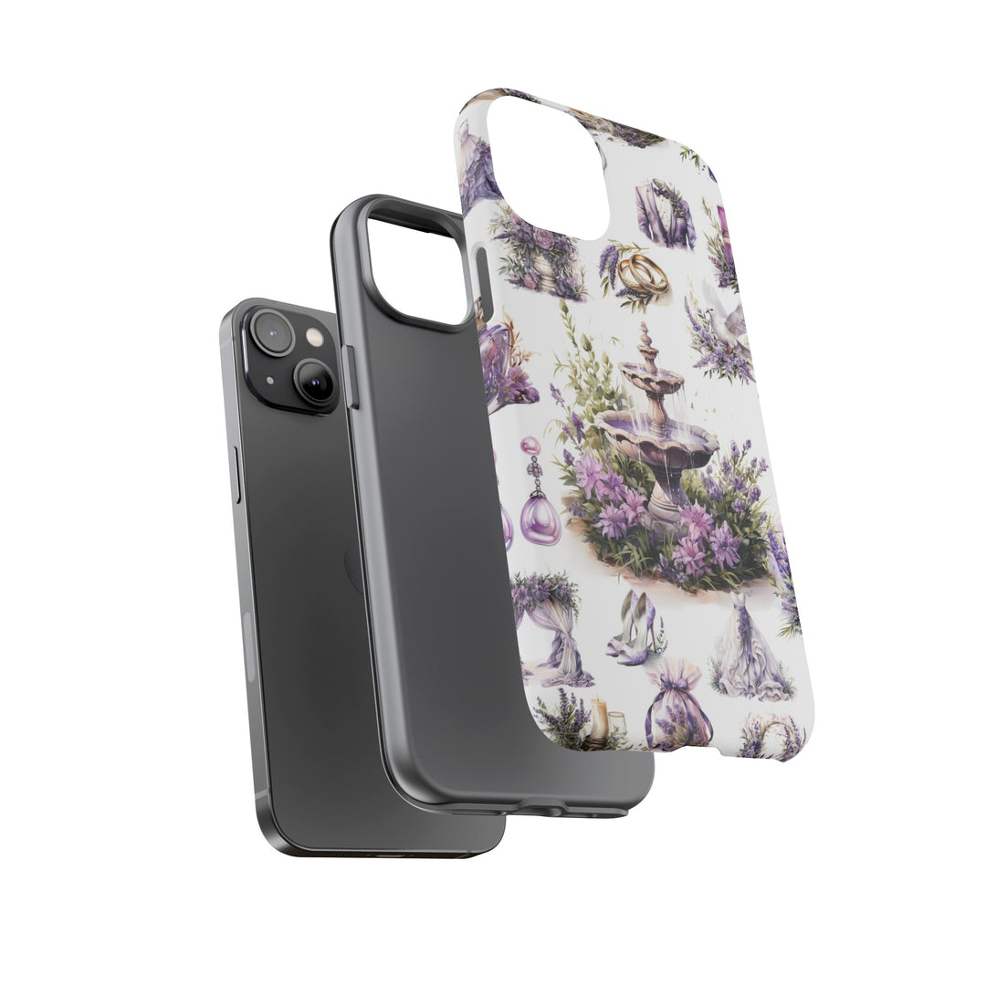 Impact Resistant, Lavender Wedding, Cute Phone Cases for Samsung S24, S23, S22, S21, IPhone 15 pro Iphone 14 pro Iphone 13 IPhone 12 Iphone 11 - Studio40ParkLane