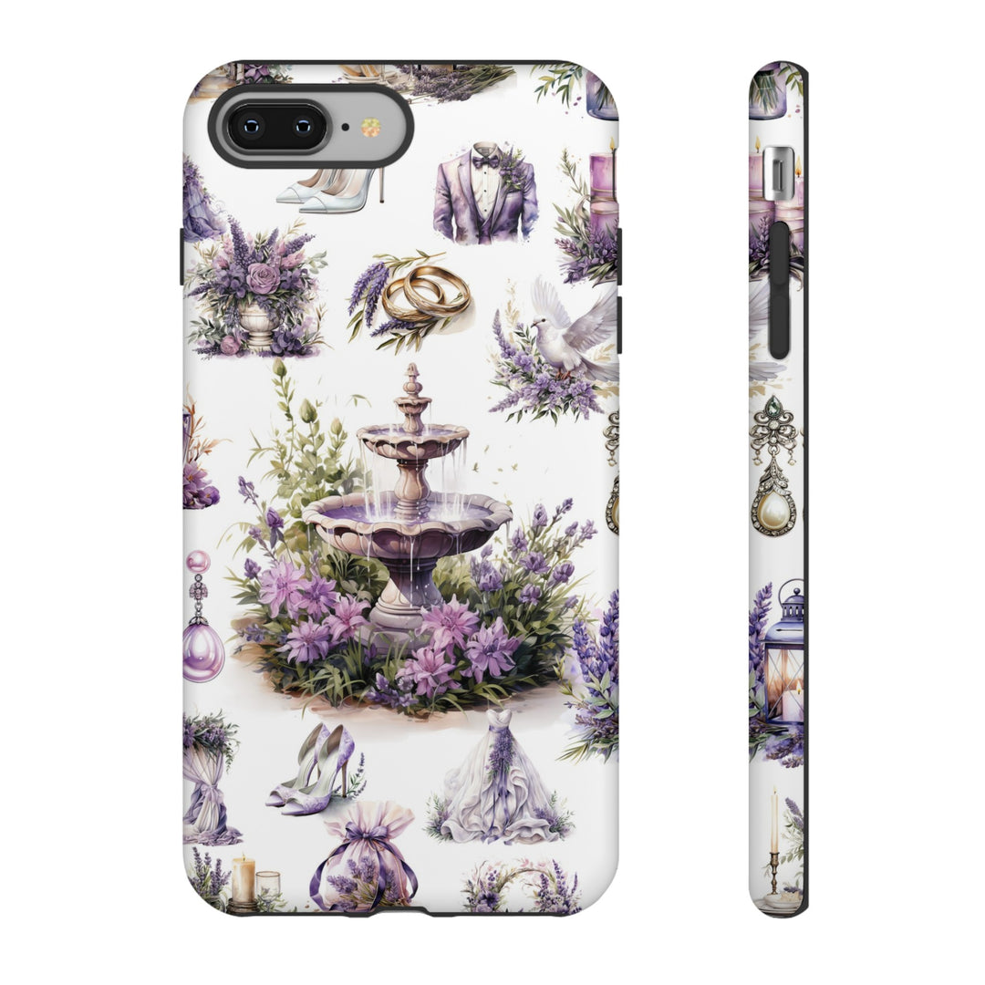 Impact Resistant, Lavender Wedding, Cute Phone Cases for Samsung S24, S23, S22, S21, IPhone 15 pro Iphone 14 pro Iphone 13 IPhone 12 Iphone 11 - Studio40ParkLane