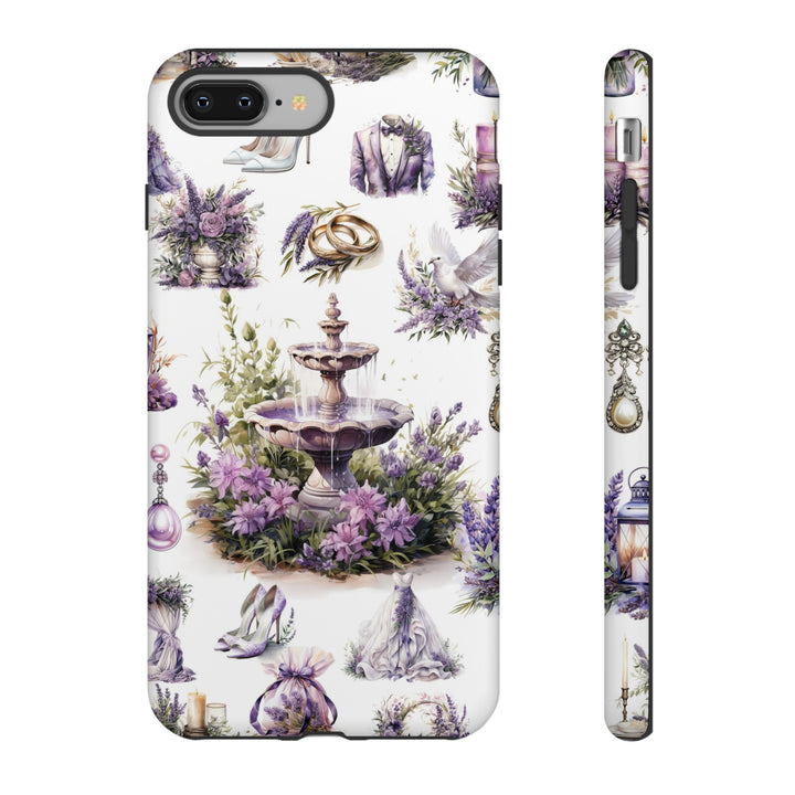 Impact Resistant, Lavender Wedding, Cute Phone Cases for Samsung S24, S23, S22, S21, IPhone 15 pro Iphone 14 pro Iphone 13 IPhone 12 Iphone 11 - Studio40ParkLane