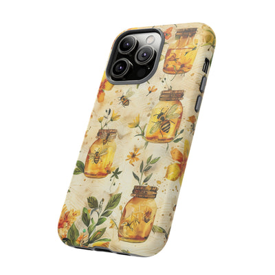 Impact Resistant, Honey Bees, Cute Phone Cases for Samsung S24, S23, S22, S21, IPhone 15 pro Iphone 14 pro Iphone 13 IPhone 12 Iphone 11