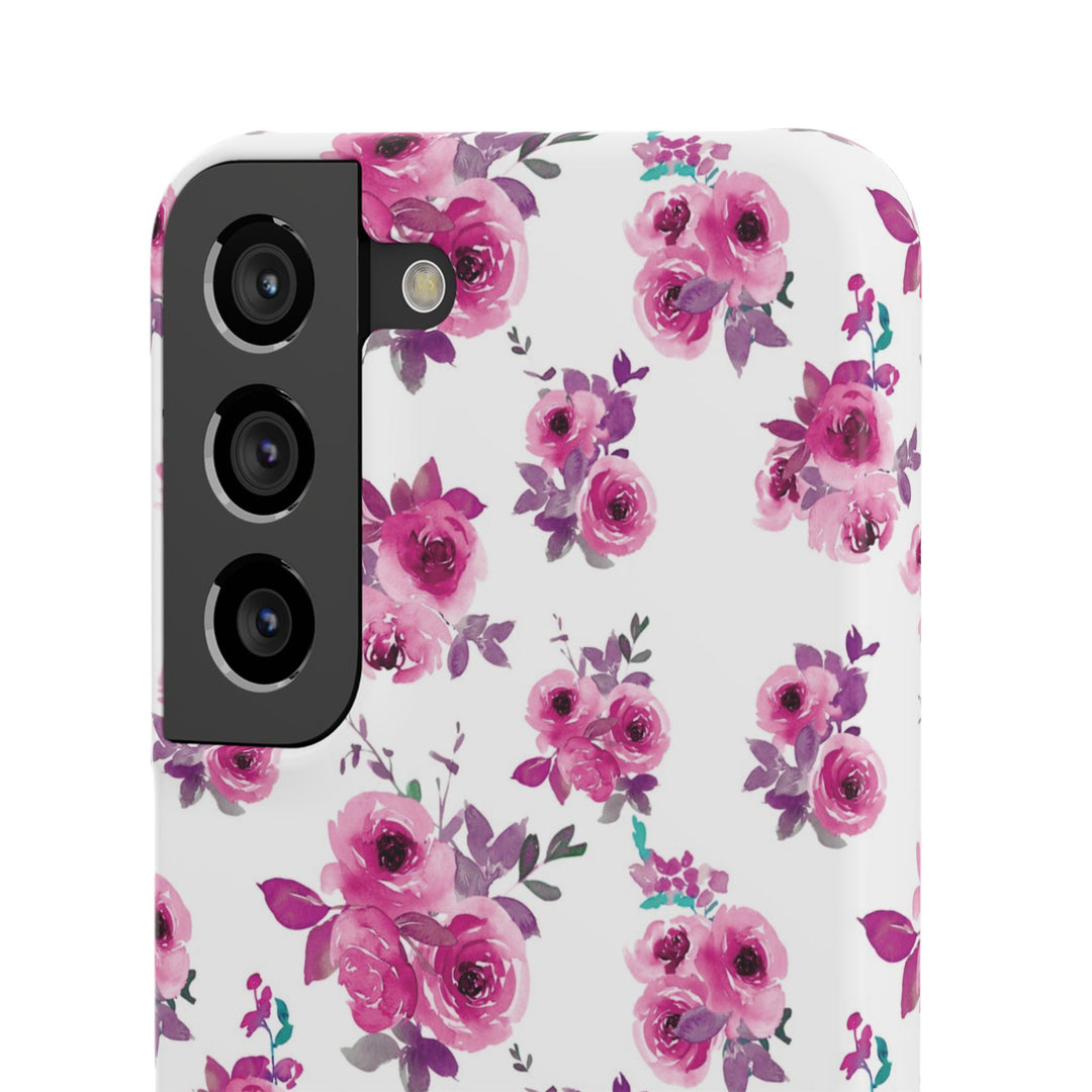Sleek Snap Flowers Gift for Her Cute Phone Case for iPhone 16 15 14 13 12 11 X Xs Max Xr Pro Plus Samsung Galaxy S24 S23 S22 S21 S20 Ultra