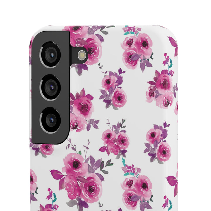 Sleek Snap Flowers Gift for Her Cute Phone Case for iPhone 16 15 14 13 12 11 X Xs Max Xr Pro Plus Samsung Galaxy S24 S23 S22 S21 S20 Ultra