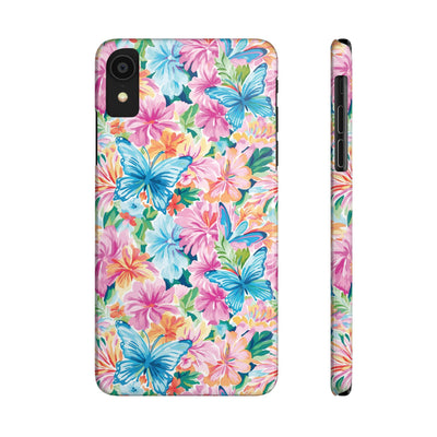 Slim Butterflies Flowers Gift for Her Cute Phone Cases for Iphone 16 Pro Max | iPhone 15 Case | iPhone 15 Pro Max Case, Iphone 14, 13, 12, 11, 10, 8, 7