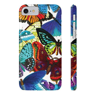 Slim Bright Butterflies Gift for Her Cute Phone Cases for Iphone 16 Pro Max | iPhone 15 Case | iPhone 15 Pro Max Case, Iphone 14, Iphone 14 Pro Max, Iphone 13 12 11 8 7