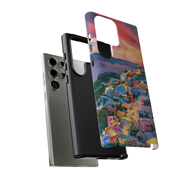 Impact Resistant, Greek Sunset, Cute Phone Cases for Samsung S24, S23, S22, S21, IPhone 15 pro Iphone 14 pro Iphone 13 IPhone 12 Iphone 11 - Studio40ParkLane