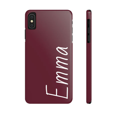 Personalized Initial Name Custom Slim Phone Cases for Iphone 16 Pro Max | iPhone 15 Case | iPhone 15 Pro Max Case, Iphone 14, 13, 12, 11, 10, 8, 7 - Studio40ParkLane