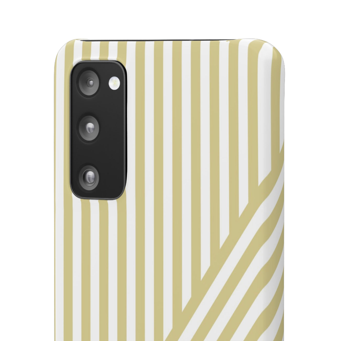 Aesthetic Yellow Beige Stripes Cute Phone Case Sleek Snap - For iPhone 17 Pro Max iPhone 16 Pro iPhone 15 Iphone 14 Plus 13 Pro 12 11 10 Gift