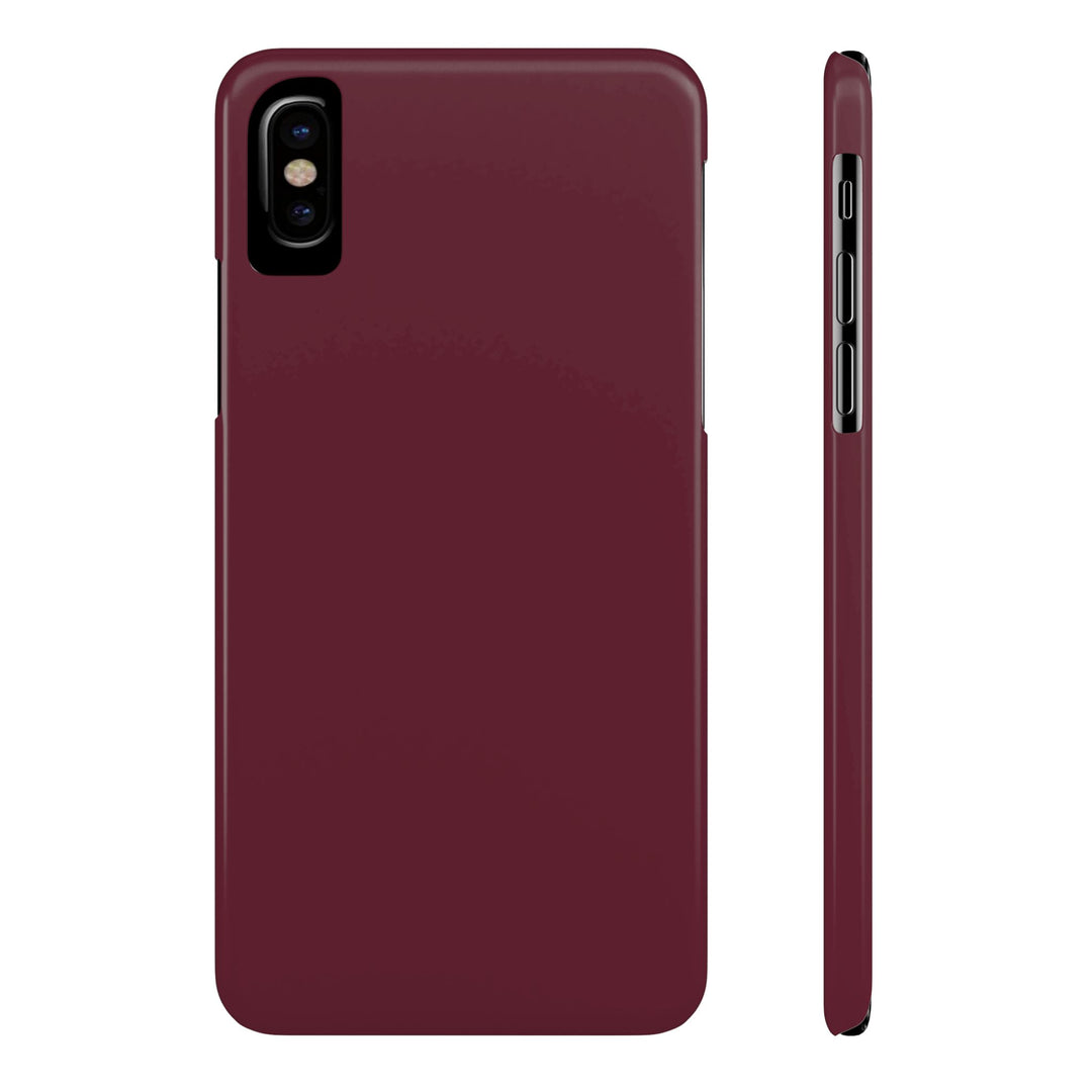 Slim Burgundy Maroon Gift for Her Aesthetic Cute Phone Case for Iphone 16 - | iPhone 15 Pro Max Case | iPhone 14 Case 13 12 11 10 9 8 7 - Studio40ParkLane