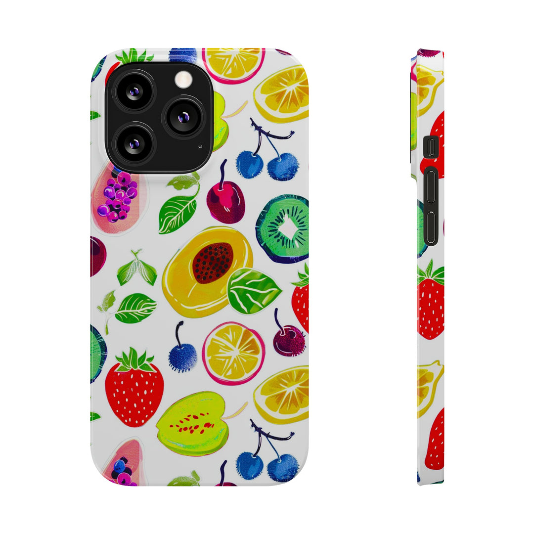 Slim Cute Phone Cases for Iphone | iPhone 15 Case | iPhone 15 Pro Max Case, Iphone 14, Iphone 14 Pro Max, Iphone 13, Summer Fruit Mix - Studio40ParkLane