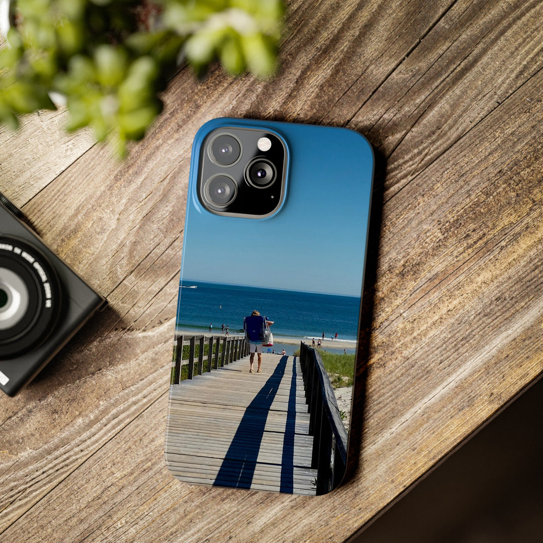 Slim Cute Phone Cases for Iphone - | iPhone 15 Case | iPhone 15 Pro Max Case, Iphone 14 Case, Iphone 14 Pro Max, Iphone 13, Summer Beach Walk - Studio40ParkLane