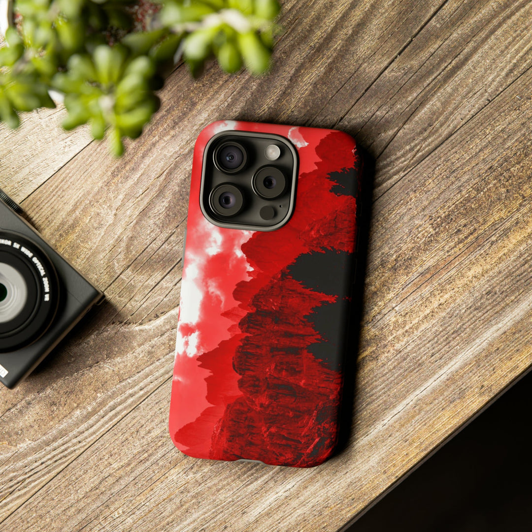 Cute IPhone Case | iPhone 15 Case | iPhone 15 Pro Max Case, Iphone 14 Case, Iphone 14 Pro Max Case IPhone Case for Art Lovers - Red Mountains - Studio40ParkLane