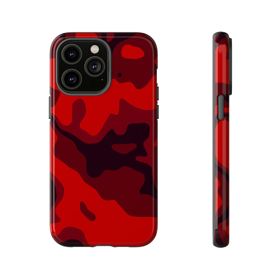 Cute IPhone Case | iPhone 15 Case | iPhone 15 Pro Max Case, Iphone 14 Case, Iphone 14 Pro Max Case IPhone Case for Art Lovers - Red Camo - Studio40ParkLane