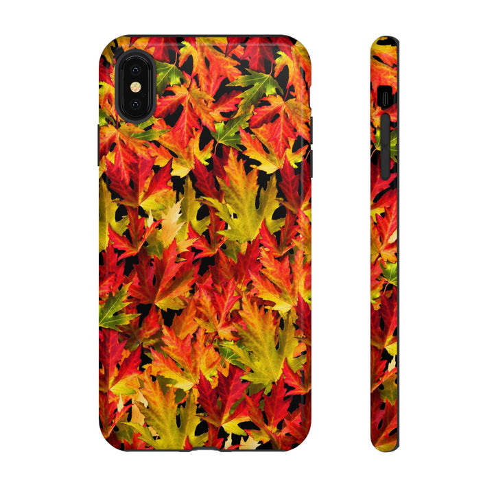 Fall Leaves Impact Resistant, Cute Phone Cases for Samsung S24, S23, S22, S21, IPhone 15 pro Iphone 14 pro Iphone 13 IPhone 12 Iphone 11 - Studio40ParkLane
