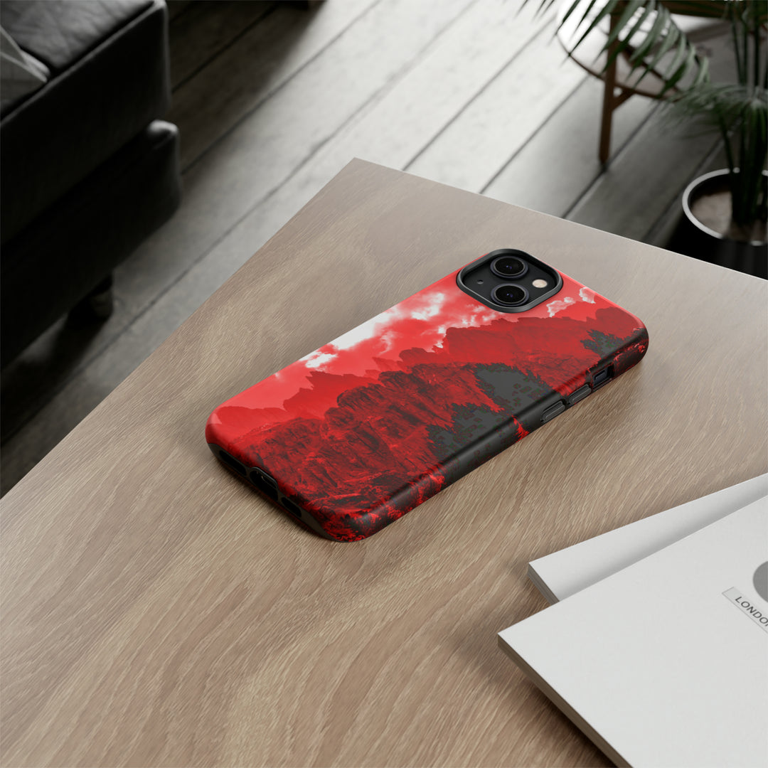 Cute IPhone Case | iPhone 15 Case | iPhone 15 Pro Max Case, Iphone 14 Case, Iphone 14 Pro Max Case IPhone Case for Art Lovers - Red Mountains - Studio40ParkLane