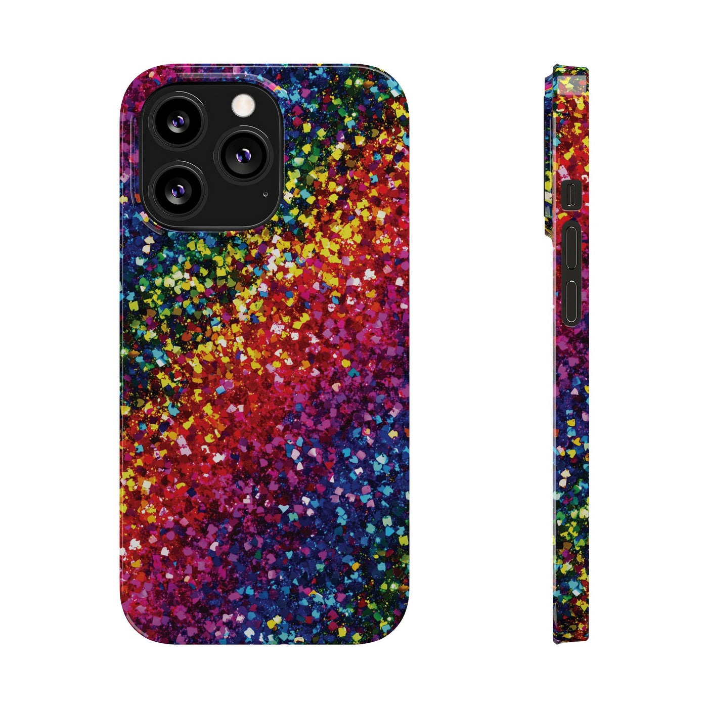 Slim Non-Glitter Muted Color Faux Play on Glitter Effect Gift for Her Cute Phone Cases for Iphone 16 Pro Max | iPhone 15 Case | iPhone 15 Pro Max Case, Iphone 14, Iphone 14 Pro Max, Iphone 13 12 11 8 7