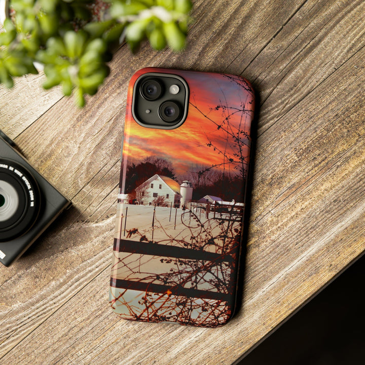 Cool Phone Case | Winter Sunset, For iPhone 15 Case | iPhone 15 Pro Case, Iphone 14 Case, Iphone 14 Pro Max Case, Protective Iphone Case - Studio40ParkLane