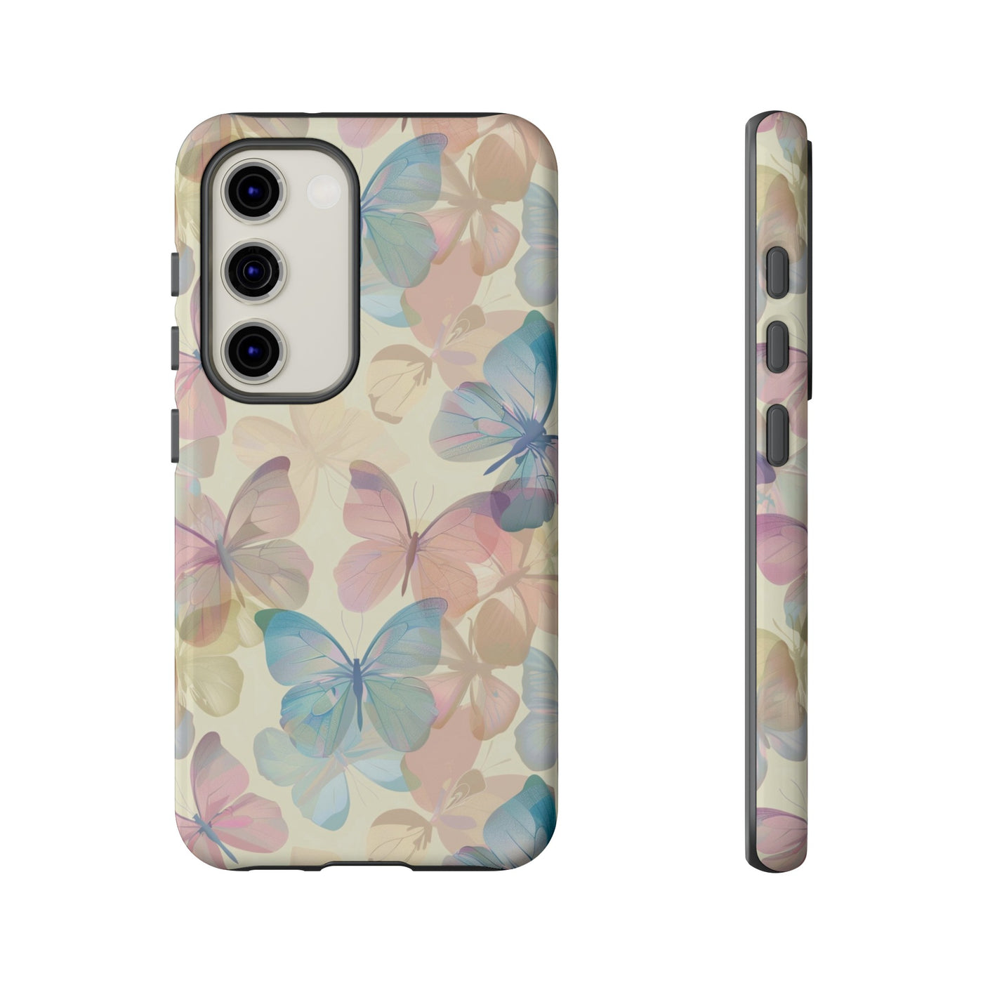 Cute Samsung Case | Cool Iphone Case | Summer Pastel Butterflies, Samsung S24, S23, S22, S21, IPhone 15 Case | Iphone 14 Case, Iphone 13 Case