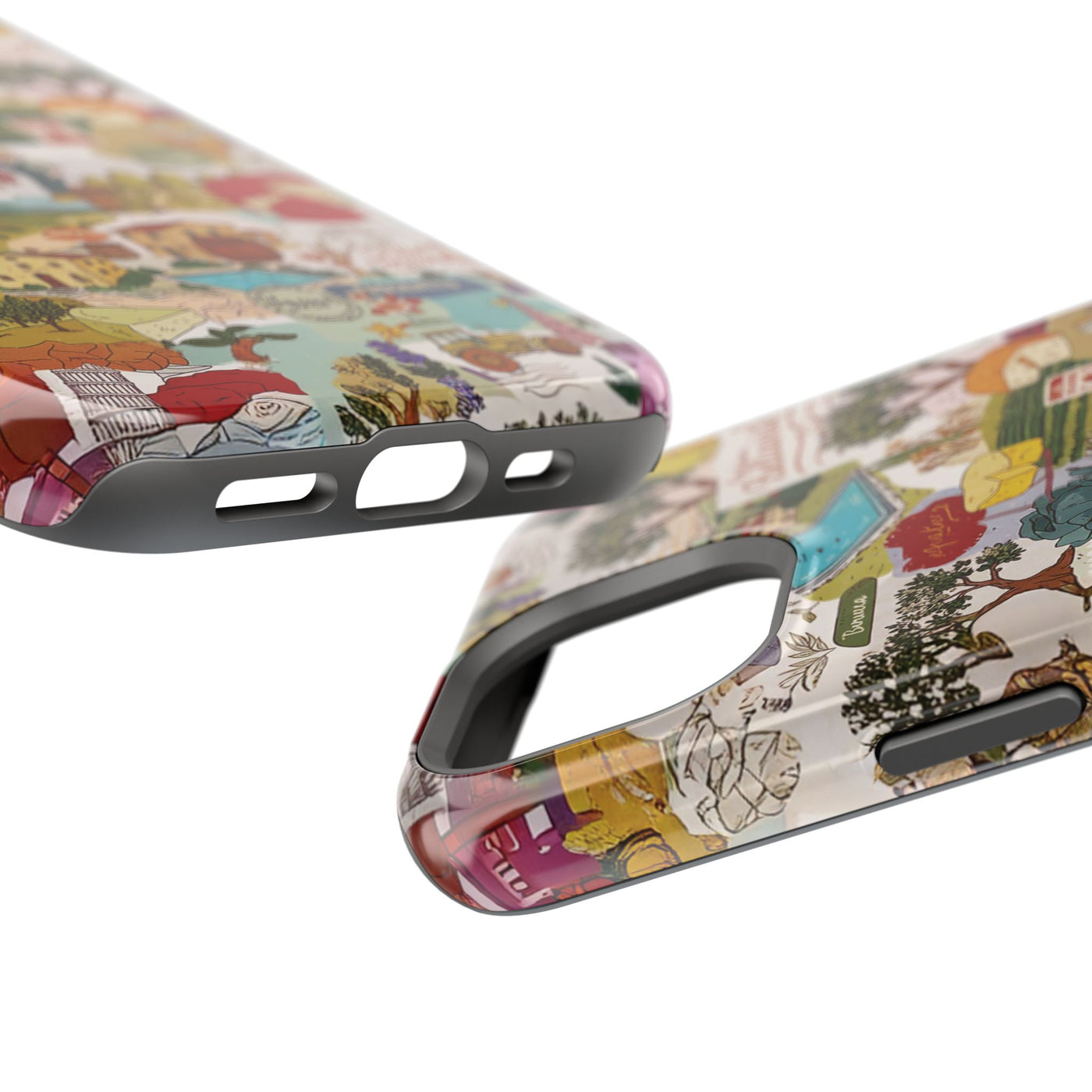 Italy Tuscany Coquette Collage Tough Magsafe Cute Phone Cases for Iphone | iPhone 17 Pro Max Case, Iphone 16, Iphone 15 14 13 12 11 10 9 - Studio40ParkLane