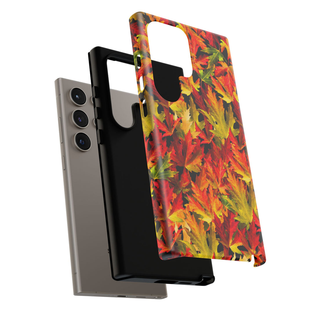 Fall Leaves Impact Resistant, Cute Phone Cases for Samsung S24, S23, S22, S21, IPhone 15 pro Iphone 14 pro Iphone 13 IPhone 12 Iphone 11 - Studio40ParkLane