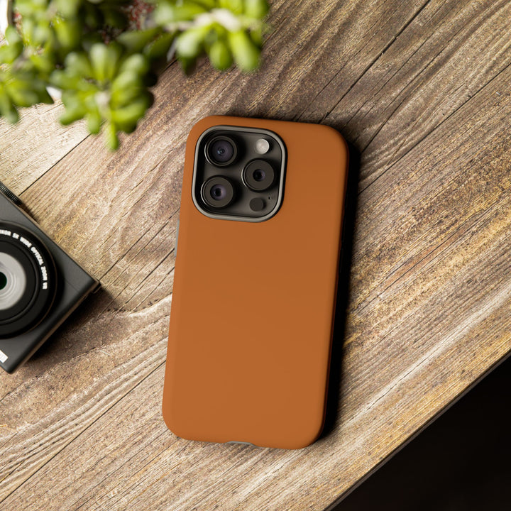 Premium Tough Rusty Brown Orange Gift for Her Cute Phone Cases for Samsung S25 S24, S23, S22, S21, Iphone, 16, 15, 14, 13 Pro Max Ultra - Studio40ParkLane