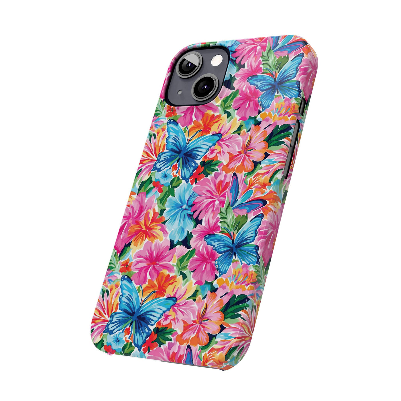 Slim Butterflies Flowers Gift for Her Cute Phone Cases for Iphone 16 Pro Max | iPhone 15 Case | iPhone 15 Pro Max Case, Iphone 14, 13, 12, 11, 10, 8, 7 - Studio40ParkLane