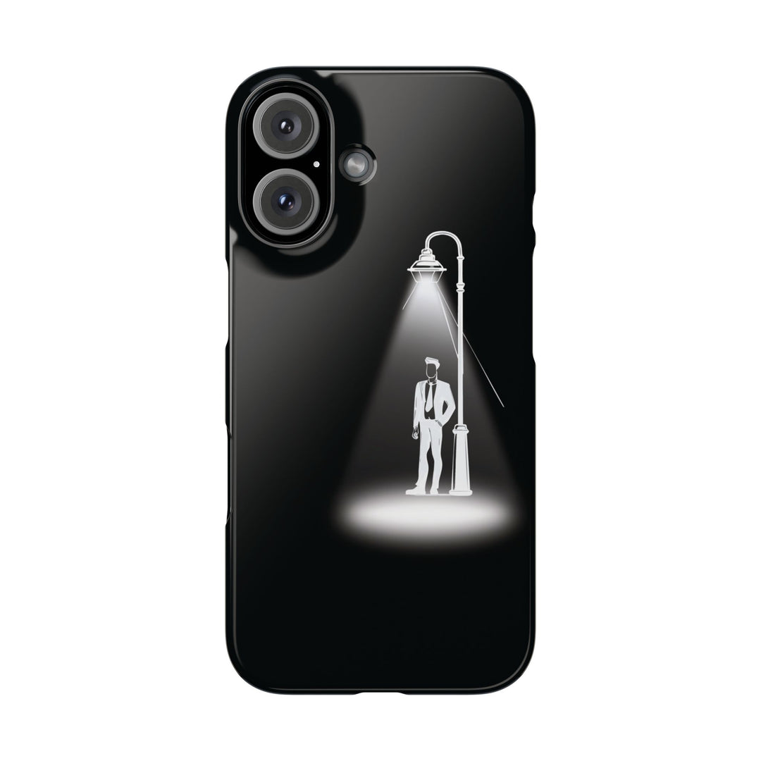 Slim Mystery Man Spotlight Gift for Her Cute Phone Cases for Iphone 16 Pro Max | iPhone 15 Case | iPhone 15 Pro Max Case, Iphone 14, 13, 12, 11, 10, 8, 7 - Studio40ParkLane
