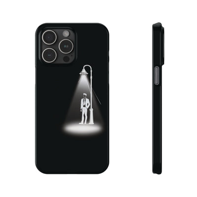 Slim Mystery Man Spotlight Gift for Her Cute Phone Cases for Iphone 16 Pro Max | iPhone 15 Case | iPhone 15 Pro Max Case, Iphone 14, 13, 12, 11, 10, 8, 7