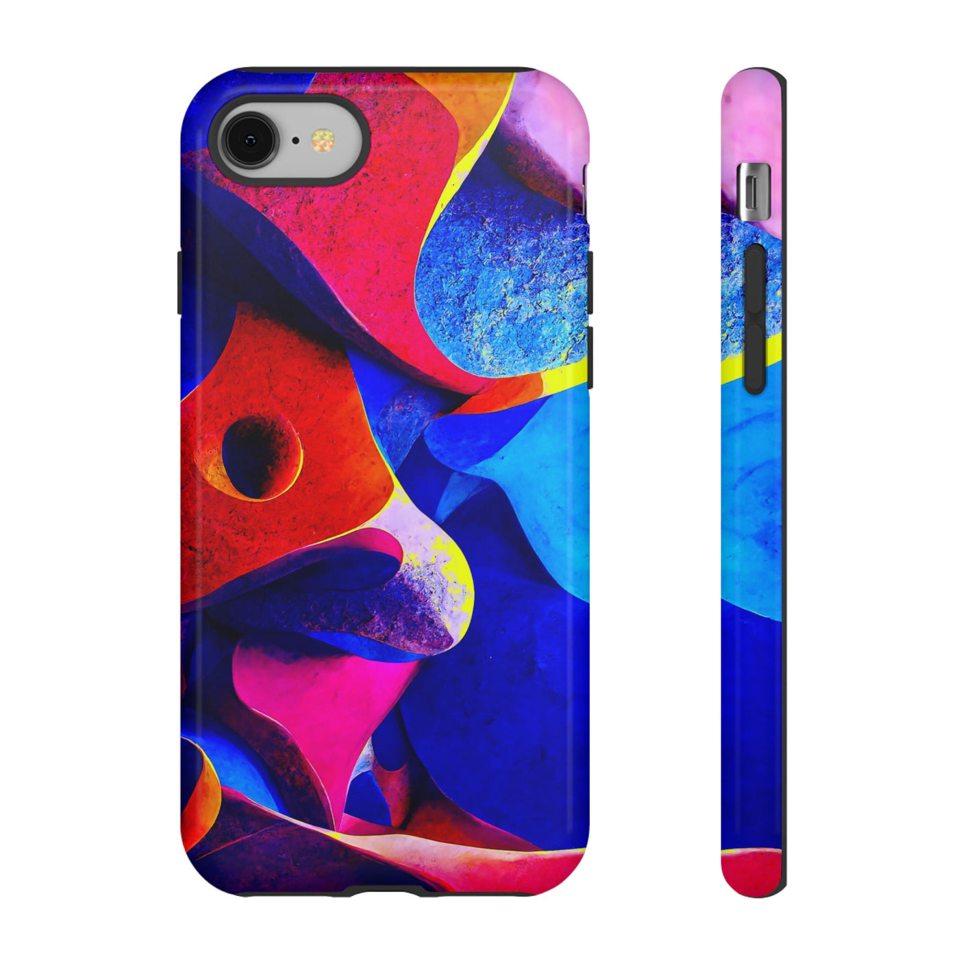 Impact Resistant, Abstract Shapes, Cute Phone Cases for Samsung S24, S23, S22, S21, IPhone 15 pro Iphone 14 pro Iphone 13 IPhone 12 Iphone 11