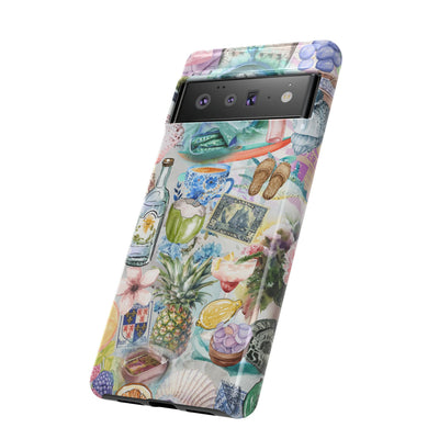 Impact Resistant, Travel Coquette Collage, Cute Phone Cases for Samsung S24, S23, S22, S21, IPhone 15 pro Iphone 14 pro Iphone 13 IPhone 12 Iphone 11