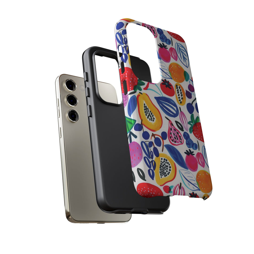Premium Tough Summer Fruit Collage Gift for Her Cute Phone Cases for Samsung and Iphone, 16, 15, 14, S24, S23, S22, S21, S20, Plus, Ultra, Pro - Studio40ParkLane