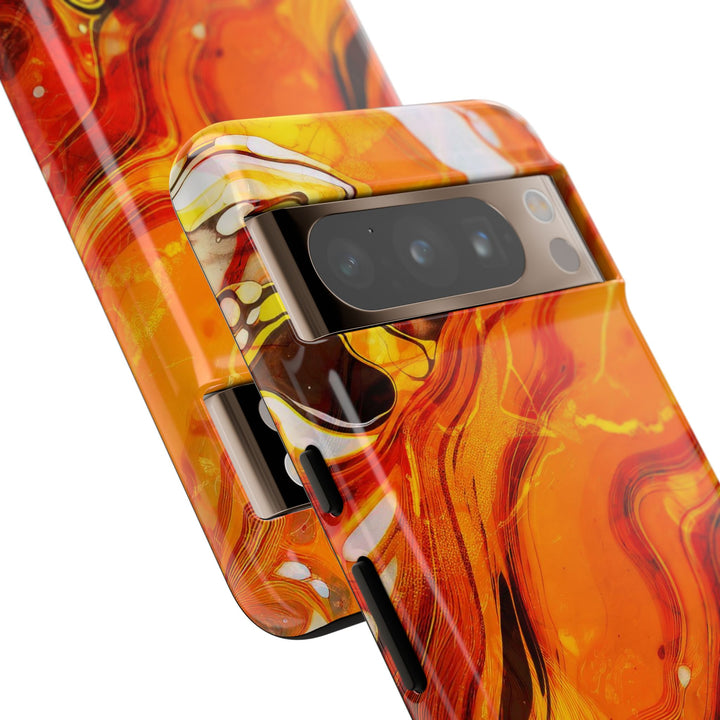 Impact Resistant, Fall Colors Marble, Cute Phone Cases for Samsung S24, S23, S22, S21, IPhone 15 pro Iphone 14 pro Iphone 13 IPhone 12 Iphone 11 - Studio40ParkLane